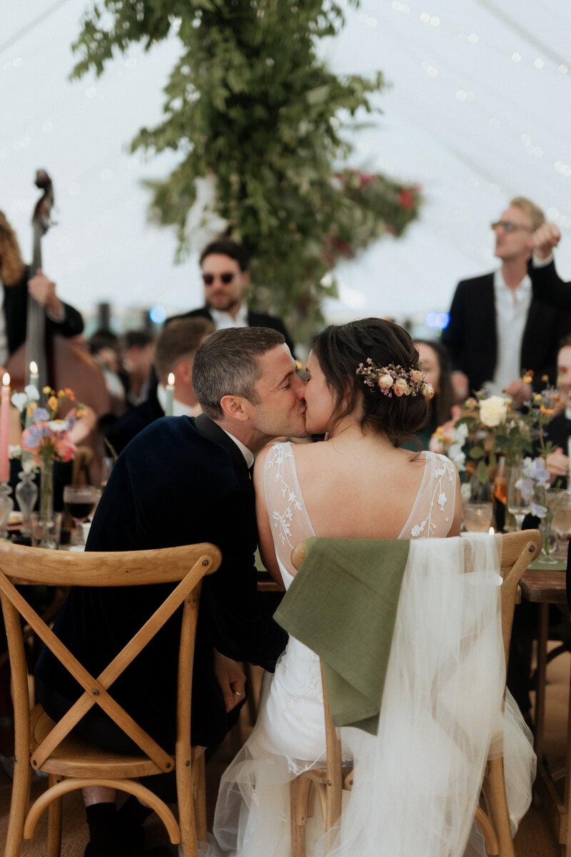 A couple on their wedding day in Surrey